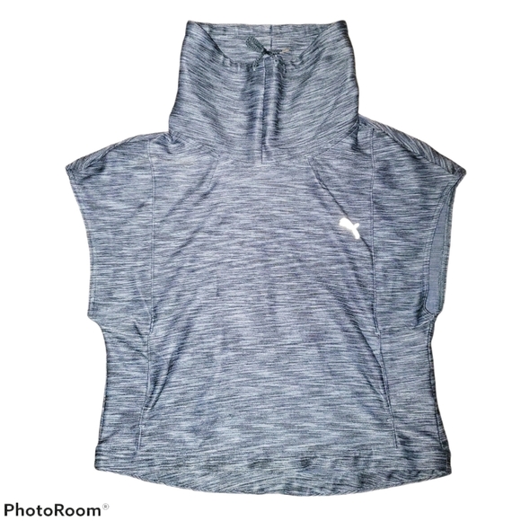 Puma Yogini Cover Up Short Sleeve Shirt w/ Drawstring Collar 460 - Picture 8 of 8